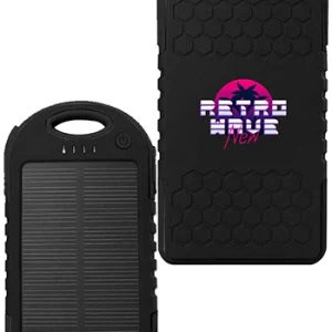 4000 mAH Solar Power Banks With Carabiner