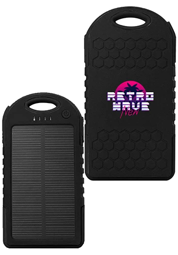 4000 mAH Solar Power Banks With Carabiner