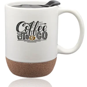 13 oz. Barista Ceramic Mugs with Cork Bottom
